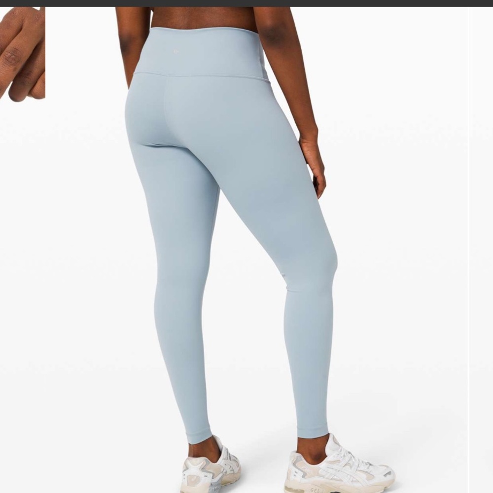 lululemon athletica wunder under Light Blue High-Rise Leggings full on extreme
